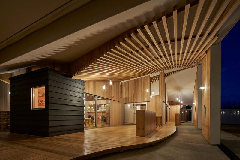 Dossier de presse | 5692-02 - Communiqué de presse | YNS / Yamaikarashi Nursery School - Takeru Shoji Architects Co.,Ltd - Architecture institutionnelle - Crédit photo : ©Koji Fujii（toreal）