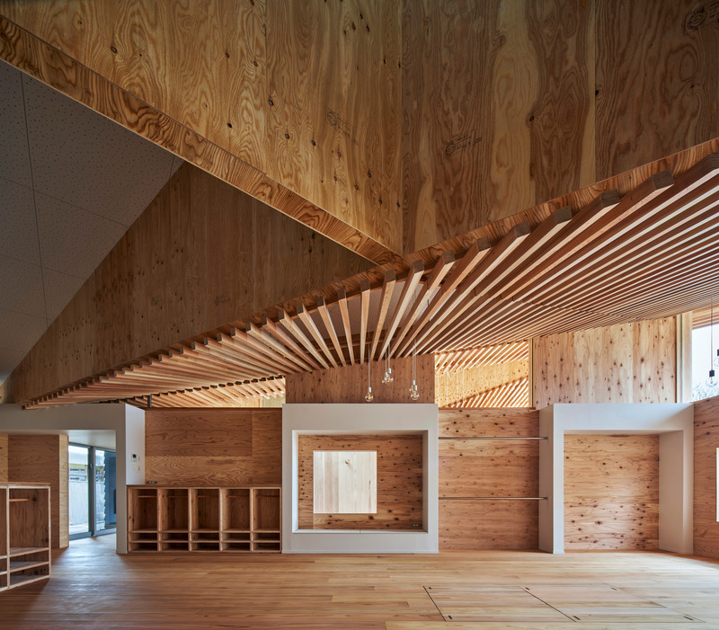 Dossier de presse | 5692-02 - Communiqué de presse | YNS / Yamaikarashi Nursery School - Takeru Shoji Architects Co.,Ltd - Architecture institutionnelle - Crédit photo : ©Koji Fujii（toreal）