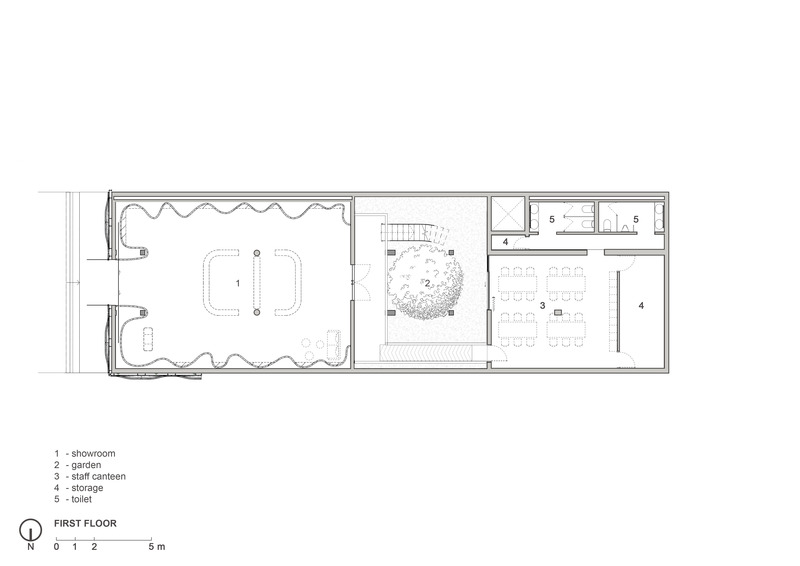 Dossier de presse | 7017-01 - Communiqué de presse | Thavi Cosmetic Showroom - SAVA - Architecture commerciale - 1st floor plan - Crédit photo : SAVA