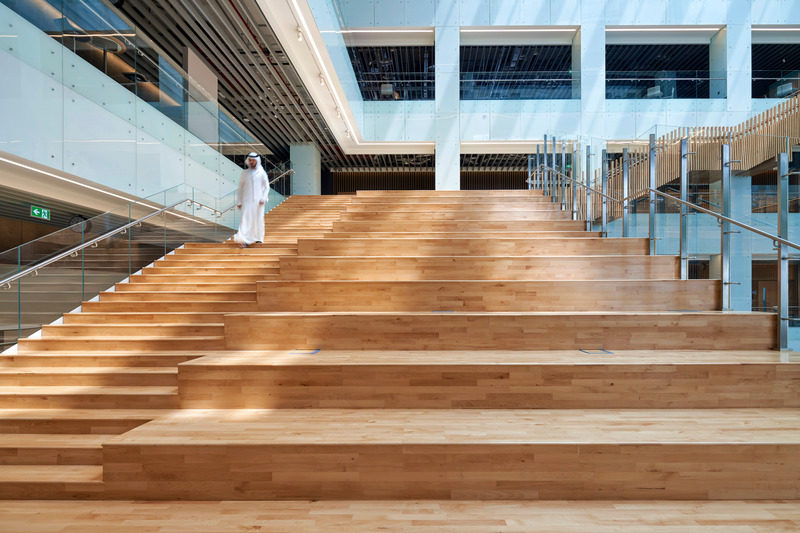 Dossier de presse | 7004-01 - Communiqué de presse | Shape’s Diplomatic Academy Adds Architizer A+ Award to Portfolio of Accolades - Shape Architecture Practice + Research - Architecture institutionnelle - Gathering Space - Crédit photo : Phil Handforth