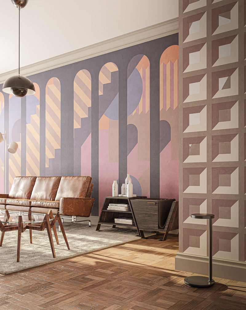 Press kit | 4232-24 - Press release | LATOxLATO's Metaphysical Wallpapers for Inkiostro Bianco: Urban Visions Blending Architecture and Dreams - LATOxLATO - Product - Archscape by LATOxLATO for Inkiostro Bianco - Photo credit: courtesy Inkiostro Bianco