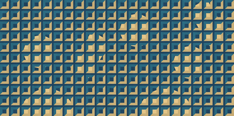 Press kit | 4232-24 - Press release | LATOxLATO's Metaphysical Wallpapers for Inkiostro Bianco: Urban Visions Blending Architecture and Dreams - LATOxLATO - Product - Coffer Mania by LATOxLATO for Inkiostro Bianco - blue - Photo credit: courtesy Inkiostro Bianco