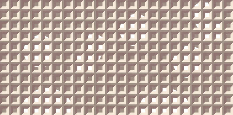 Press kit | 4232-24 - Press release | LATOxLATO's Metaphysical Wallpapers for Inkiostro Bianco: Urban Visions Blending Architecture and Dreams - LATOxLATO - Product - Coffer Mania by LATOxLATO for Inkiostro Bianco - brown - Photo credit: courtesy Inkiostro Bianco