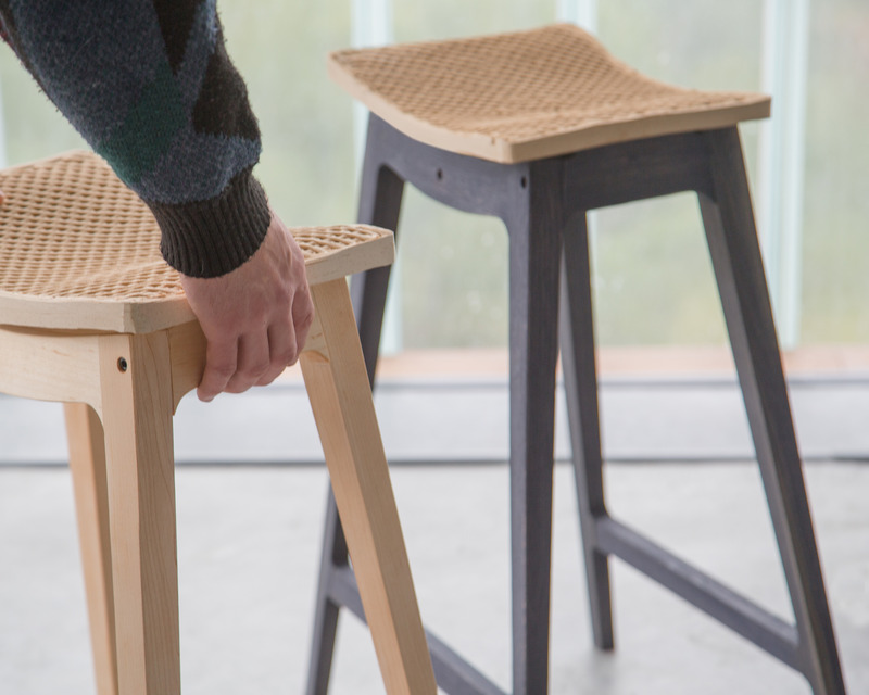 Press kit | 7032-01 - Press release | WoodenWood Project - Disrupt.Design Lab (D.DLAB) - Product - WoodenWood Stools - Photo credit:  Disrupt.Design Lab 