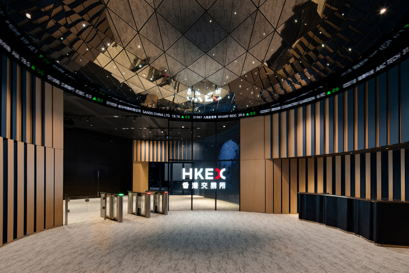 Press kit | 3772-03 - Press release | Hong Kong Stock Exchange Connect Hall - LAAB Architects - Commercial Interior Design - Photo credit: Kris Provoost