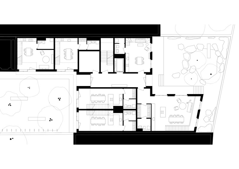 Dossier de presse | 6863-02 - Communiqué de presse | Urban Infill Berlin - Appels Architekten - Architecture résidentielle - Maisonettes - Ground level   - Crédit photo : © Appels Architekten