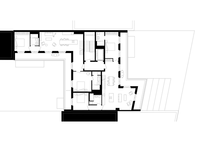 Dossier de presse | 6863-02 - Communiqué de presse | Urban Infill Berlin - Appels Architekten - Architecture résidentielle -  Penthouses - Crédit photo : © Appels Architekten
