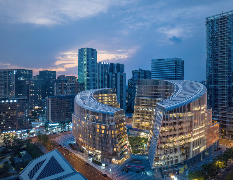 Dossier de presse | 6989-01 - Communiqué de presse | Laguarda.Low Wins at Architizer A+Awards with Chengdu Co-Innovation and Cooperation Center - Laguarda.Low Architects - Architecture commerciale - Chengdu Co-Innovation and Cooperation Center Aerial View - Crédit photo :  Arch-Exist Photography 