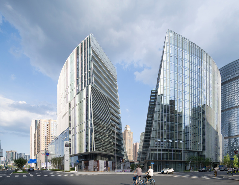 Dossier de presse | 6989-01 - Communiqué de presse | Laguarda.Low Wins at Architizer A+Awards with Chengdu Co-Innovation and Cooperation Center - Laguarda.Low Architects - Architecture commerciale - Main Entrance - Crédit photo : Arch-Exist Photography