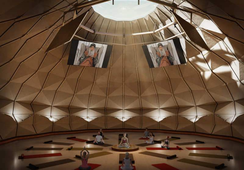 Dossier de presse | 6986-01 - Communiqué de presse | Darwin Bucky - andblack design studio - Évènement + Exposition -  Meditation Retreat (Render)  - Crédit photo : Darwin Projects