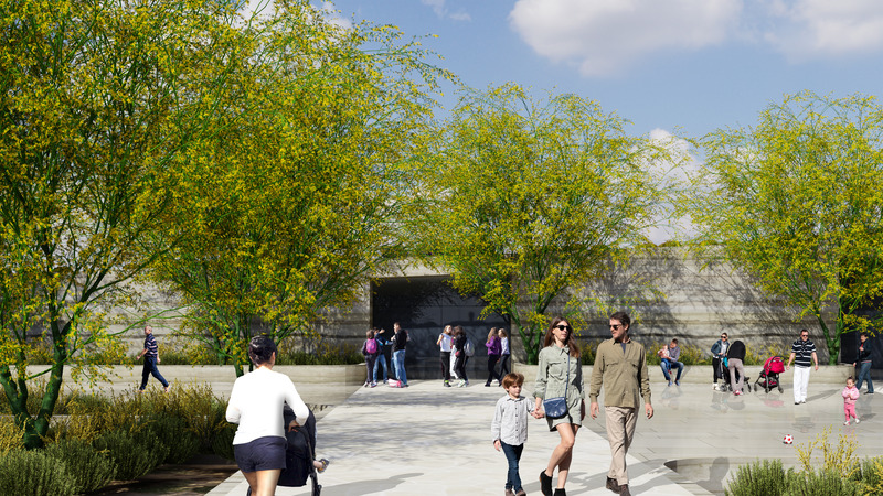 Press kit | 5795-06 - Press release | A Ribbon in the Sand - Aaron Neubert Architects + studioSTIGSGAARD - Institutional Architecture - Community Green<br> - Photo credit: Aaron Neubert Architects + studioStigsgaard
