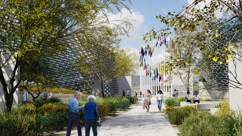 Press kit | 5795-06 - Press release | A Ribbon in the Sand - Aaron Neubert Architects + studioSTIGSGAARD - Institutional Architecture - Community Green - Photo credit:  Aaron Neubert Architects + studioStigsgaard 