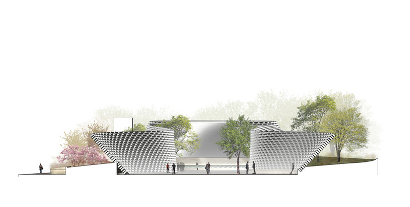 Press kit | 5795-06 - Press release | A Ribbon in the Sand - Aaron Neubert Architects + studioSTIGSGAARD - Institutional Architecture - Section - Photo credit: <img alt="">Aaron Neubert Architects + studioStigsgaard 