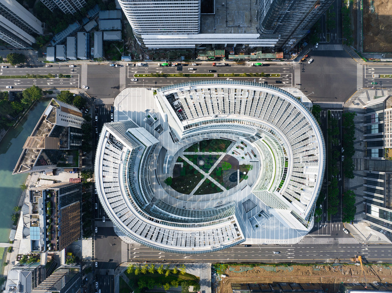 Dossier de presse | 6989-01 - Communiqué de presse | Laguarda.Low Wins at Architizer A+Awards with Chengdu Co-Innovation and Cooperation Center - Laguarda.Low Architects - Architecture commerciale - Top view - Crédit photo : Arch-Exist Photography