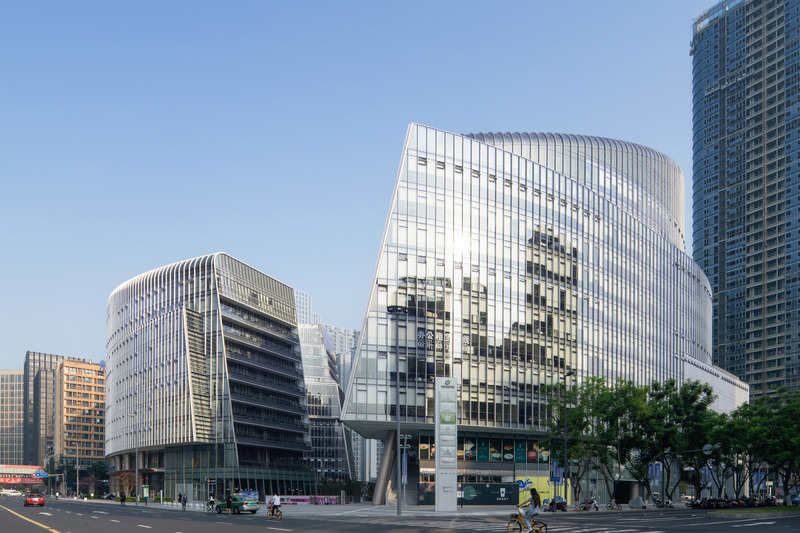 Dossier de presse | 6989-01 - Communiqué de presse | Laguarda.Low Wins at Architizer A+Awards with Chengdu Co-Innovation and Cooperation Center - Laguarda.Low Architects - Architecture commerciale - Main Entrance - Crédit photo : Arch-Exist Photography