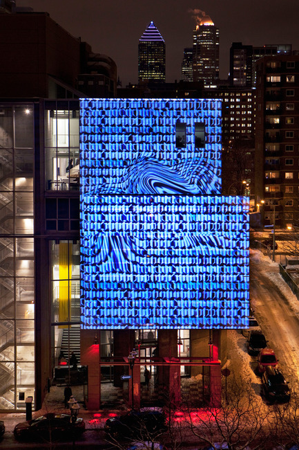 Press kit | 583-04 - Press release | Two new video-projection works - Quartier des spectacles partnership - Lighting Design - Centre de Design de l’UQAMConcepteur : Emmanuel Mauries RinfretParcours lumière du Quartier des spectacles - Photo credit: Martine Doyon, Partenariat du Quartier des spectacles