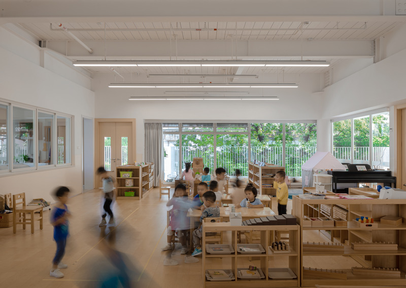 Dossier de presse | 5204-02 - Communiqué de presse | Kindergarten of Museum Forest - Yunchao Xu / Atelier Apeiron - Architecture institutionnelle - interior - Crédit photo : Schran Images