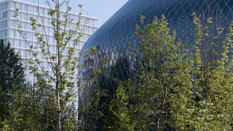 Dossier de presse | 7096-01 - Communiqué de presse | Novartis Pavillon Zero-Energy Media Façade - iart – studio for media architectures - Architecture institutionnelle - Crédit photo : iart – studio for media architectures