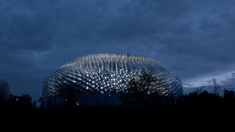 Dossier de presse | 7096-01 - Communiqué de presse | Novartis Pavillon Zero-Energy Media Façade - iart – studio for media architectures - Architecture institutionnelle - Crédit photo : iart – studio for media architectures