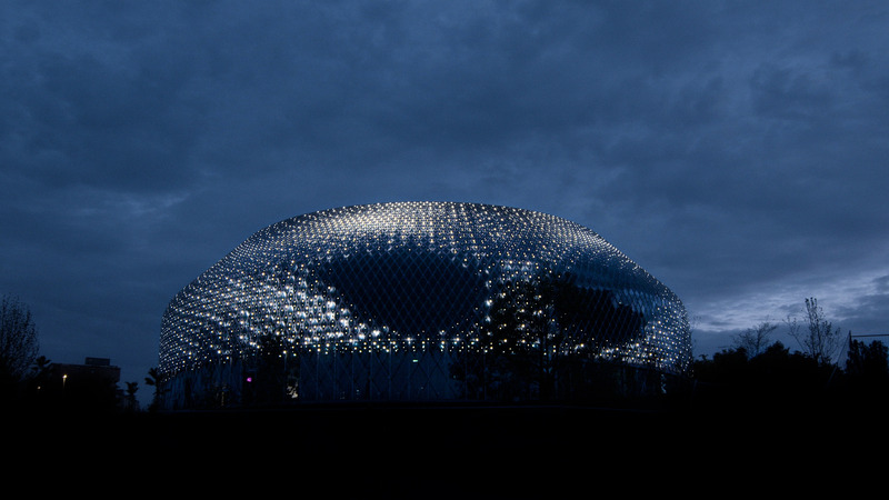 Dossier de presse | 7096-01 - Communiqué de presse | Novartis Pavillon Zero-Energy Media Façade - iart – studio for media architectures - Architecture institutionnelle - Crédit photo : iart – studio for media architectures