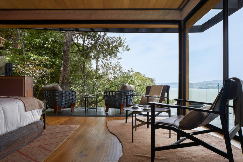 Press kit | 4687-02 - Press release | SYMBIOSIS - Luciano Gerbilsky Arquitectos - Residential Architecture - guest bedroom villa - Photo credit: Hector Velazco Facio