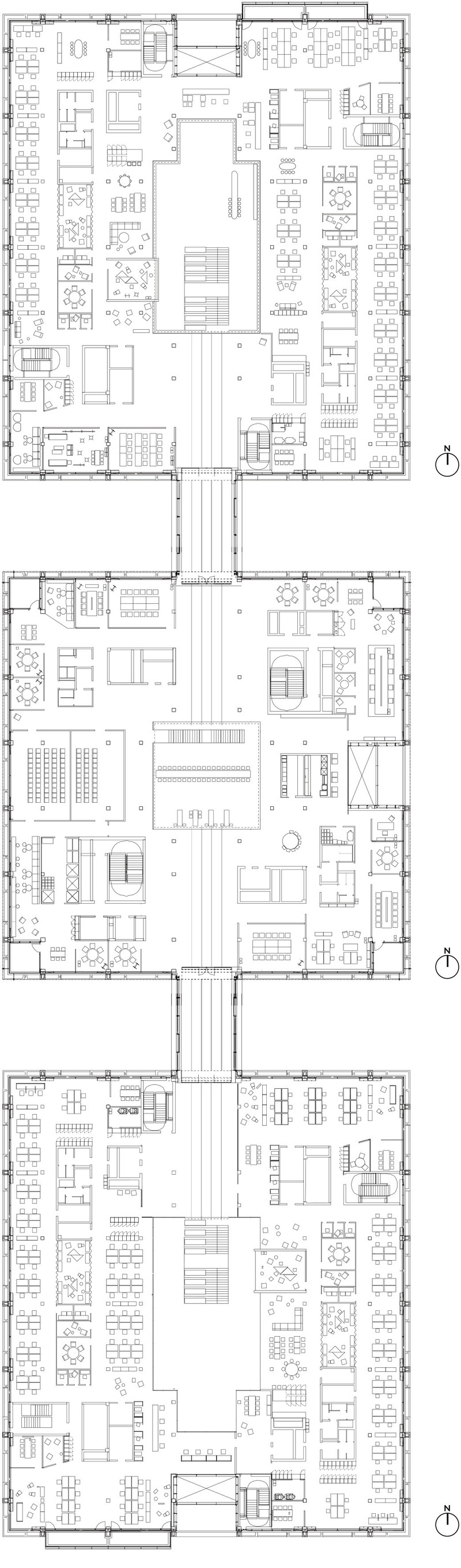 Press kit | 2360-01 - Press release | House of Communication - HENN - Commercial Interior Design - <p class="">First floor plan</p> - Photo credit: HENN