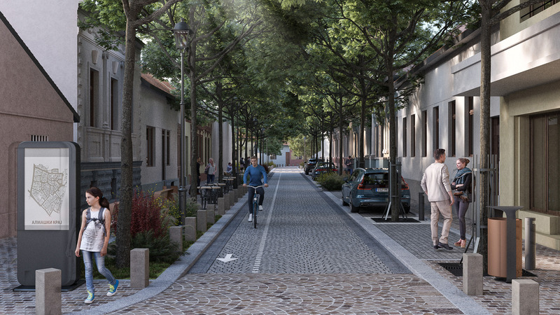 Press kit | 7027-01 - Press release | Urban Transformation of the Almaš Neighborhood - DBA ltd. - Urban Design - Photo credit: DBA rendering