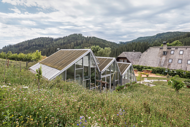 Press kit | 6636-01 - Press release | Steirereck am Pogusch - PPAG architects - Commercial Architecture - Both greenhouses are connected to the kitchens located below via atria and enhance them with direct daylight.<br style=""> - Photo credit: Hertha Hurnaus