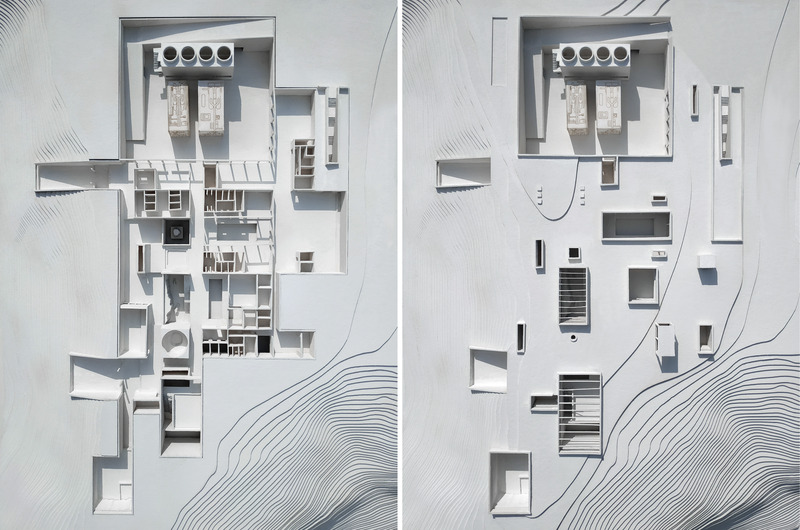 Press kit | 7100-01 - Press release | Re-mining Giali: A New Scenario for the Manufactured Landscape - Dimitrios Mitsimponas - Institutional Architecture - Physical model scale 1:200 - Photo credit: Dimitrios Mitsimponas<br>
