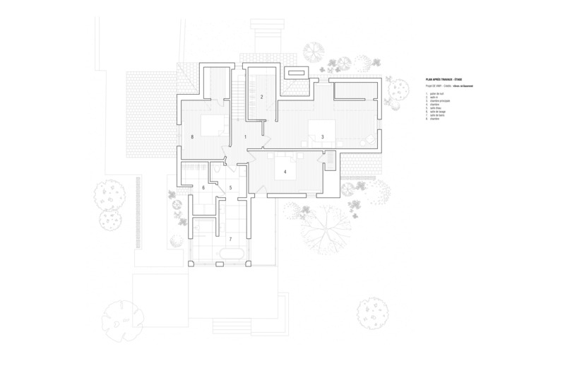 Press kit | 4241-07 - Press release | De Vimy residence - Vives St-Laurent - Residential Interior Design - Layout - Second floor - Photo credit: Vives St-Laurent