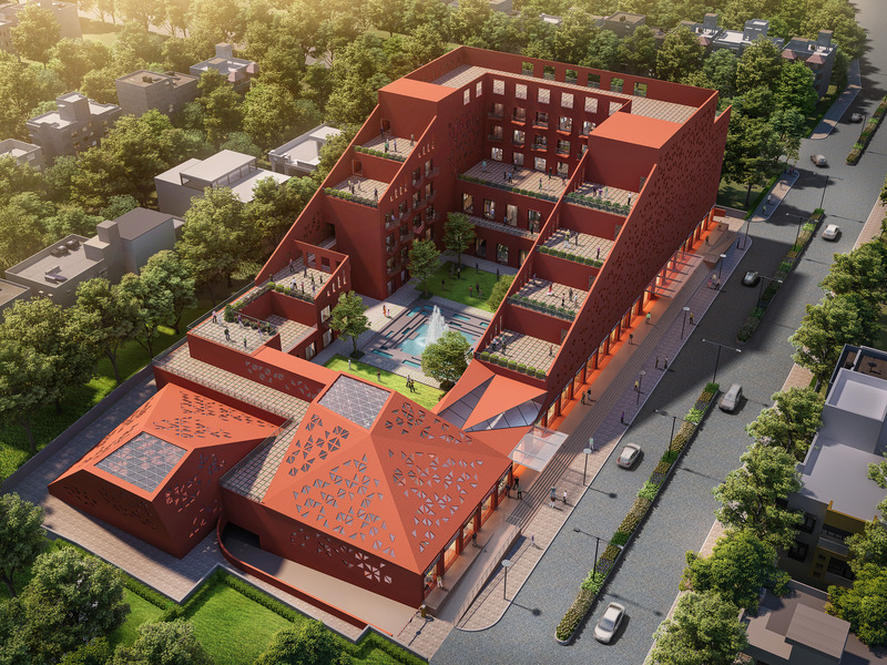Press kit | 661-77 - Press release | WAFX 2023 Prize Winners Announced - World Architecture Festival (WAF) - Competition - <p>Cultural identity</p><p>Jain Cultural Centre by Mandviwala Qutub and Associates </p> - Photo credit: © Third I Productions