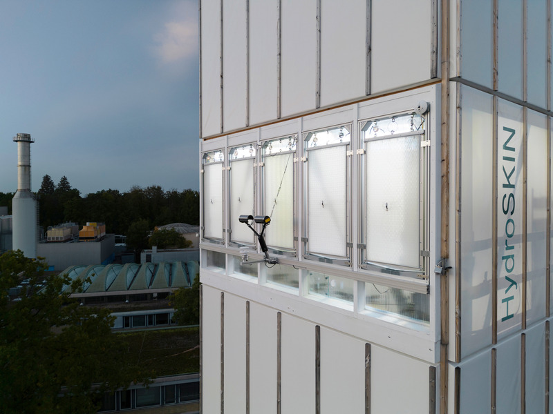 Press kit | 661-77 - Press release | WAFX 2023 Prize Winners Announced - World Architecture Festival (WAF) - Competition - <p>Water</p><p>HydroSKIN - Façade for Urban Rainwater Retention and Evaporative Cooling by Institute for Lightweight Structures and Conceptual Design (ILEK) </p> - Photo credit: © Sven Cichiwicz, University of Stuttgart, Christina Eisenbarth