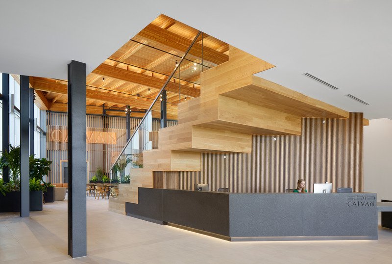 Press kit | 1132-06 - Press release | Redefining the Workplace Experience: Caivan / ABIC's New Head Office - Figurr Architects Collective - Commercial Architecture - Photo credit: Tom Arban Photography