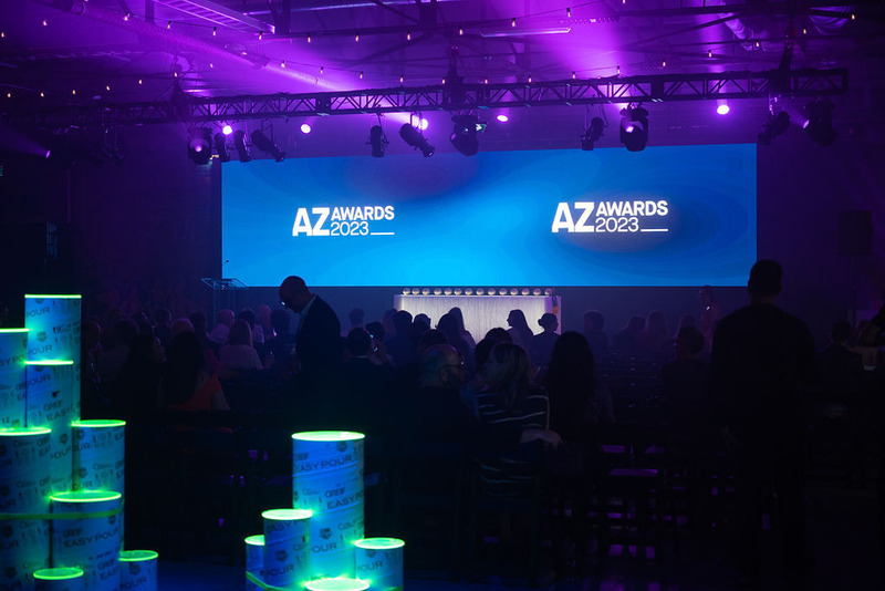 Dossier de presse | 809-38 - Communiqué de presse | Meet the Winners of the 2023 AZ Awards! - AZURE Media - Concours -  Guests taking their seats for the reveal of the 2023 AZ Awards Winners  - Crédit photo : Mauricio Calero