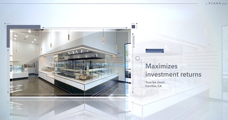 Press kit | 6576-03 - Press release | SCAAA Reimagines Project Collaboration - SCAAA - Real Estate - <p class="">For Tous les Jours (TLJ), a South Korean bakery franchise with more than 1,650 locations worldwide, SCAAA conducted market research on consumer demographics and cultural context for TLJ's planned re-brand fo the U.S. market. At TLJ's redesigned Cerritos, CA location, SCAAA created a sensory experience which maximizes the perception of freshness for customers—each step of the bread making process is visible, from the exposed kitchen to the open display shelves.</p> - Photo credit: <p class="">Courtesy of SCAAA</p>