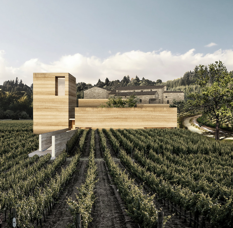 Press kit | 7030-02 - Press release | Rammed Earth Winery in Châteauneuf-du-Pape - JSPA Design - Commercial Architecture - Photo credit: JSPA Design