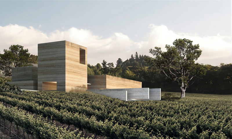 Press kit | 7030-02 - Press release | Rammed Earth Winery in Châteauneuf-du-Pape - JSPA Design - Commercial Architecture - Photo credit: JSPA Design