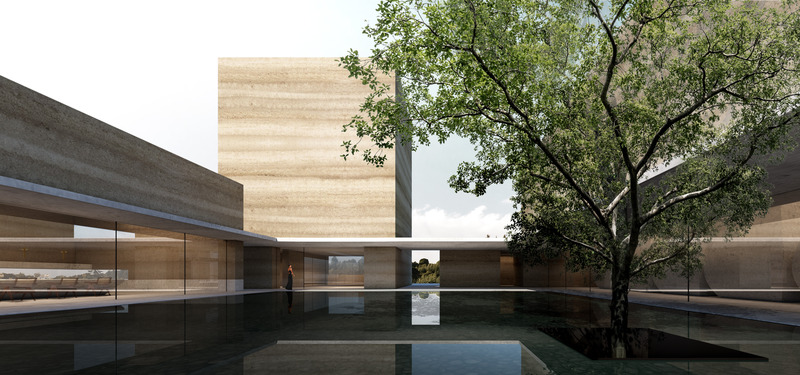 Press kit | 7030-02 - Press release | Rammed Earth Winery in Châteauneuf-du-Pape - JSPA Design - Commercial Architecture - Photo credit: JSPA Design