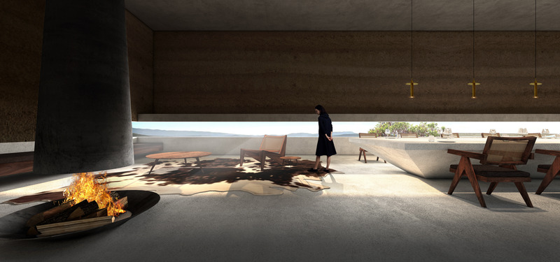 Press kit | 7030-02 - Press release | Rammed Earth Winery in Châteauneuf-du-Pape - JSPA Design - Commercial Architecture - Photo credit: JSPA Design