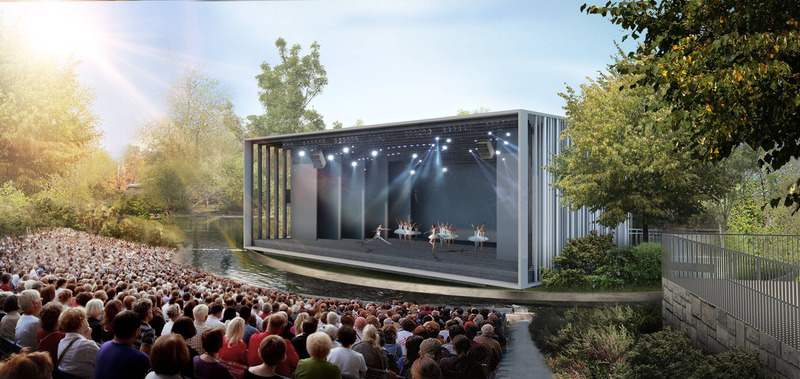 Dossier de presse | 865-51 - Communiqué de presse | Lemay réaménage le Théâtre de Verdure du parc La Fontaine et conçoit une toute nouvelle scène - Lemay - Architecture de paysage - Crédit photo : Lemay