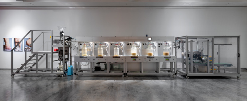Press kit | 1634-02 - Press release | FOOD Exhibition at Design Museum Holon - Design Museum Holon - Event + Exhibition - Cloaca Machine by Wim Delvoye, 2012 - Photo credit: Elad Sarig