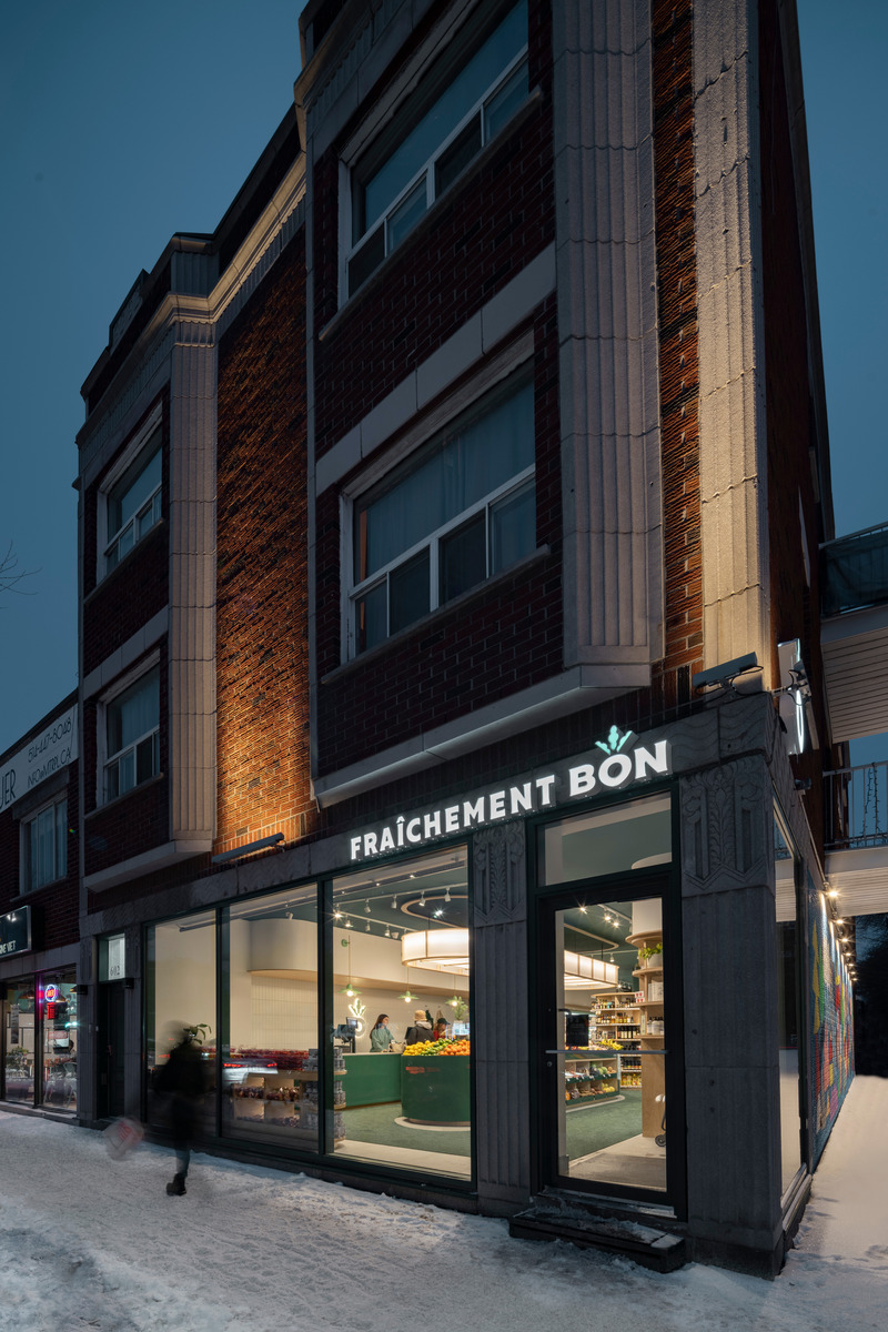 Dossier de presse | 5554-06 - Communiqué de presse | Fraîchement Bon Jarry - Dupont Blouin - Design d’intérieur commercial - Crédit photo : Olivier Blouin