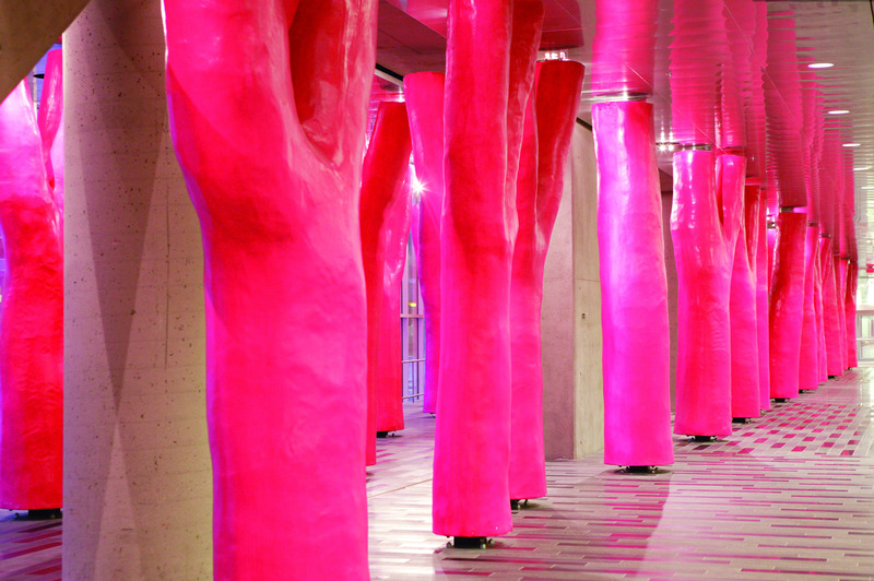 Press kit | 847-02 - Press release | Canadian Landscape Architect Claude Cormier, Designer of Innovative and Playful Public Spaces, dies at 63 - Claude Cormier Architectes Paysagistes - Landscape Architecture - Lipstick Forest, Montreal - Photo credit: Jean-Francois Vezina