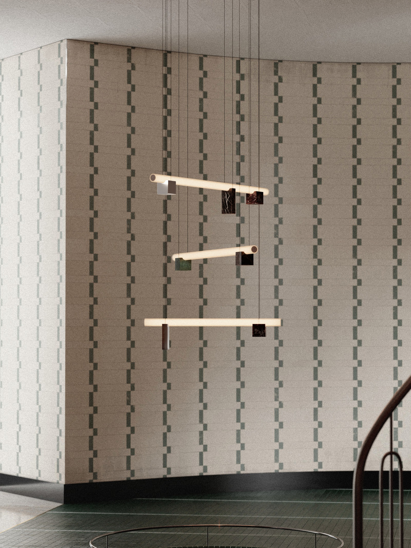 Press kit | 1619-09 - Press release | Isle Collection Officially Launches in the Universe of Bruises Gallery - Lambert & Fils and Bruises Gallery - Lighting Design - Isle 15 - Photo credit: Darius Laprise