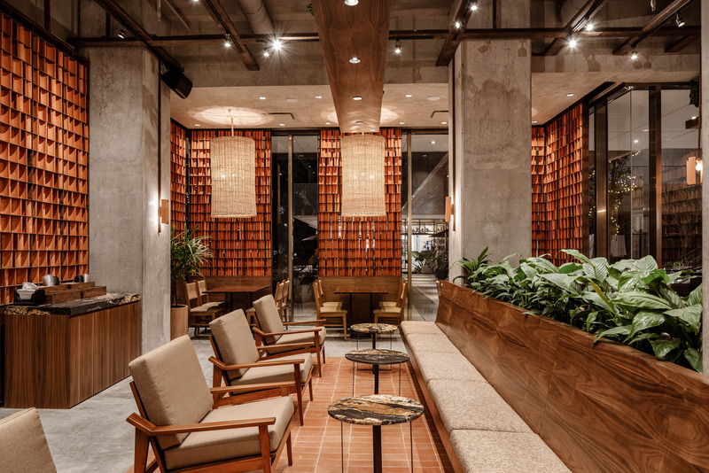 Dossier de presse | 6391-02 - Communiqué de presse | Kali Mexican Coffee Roasters - Concentrico - Design d’intérieur commercial - Crédit photo : Jose Miguel Gonzalez / Apertura Arquitectonica