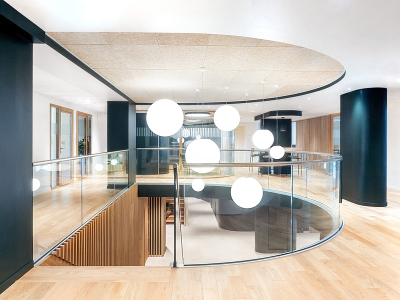 Dossier de presse | 7344-01 - Communiqué de presse | Réhabilitation des bureaux de l'association Vaincre la Mucoviscidose - WGA + métrotope + studio trame - Architecture commerciale - Crédit photo : Architecture : WGA + métrotope + studio trame / Photo : Marie Ward