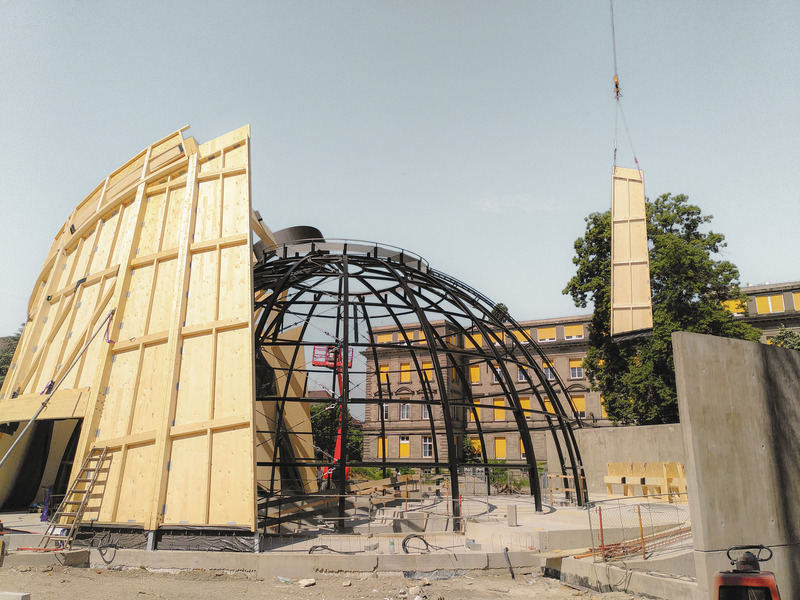 Dossier de presse | 1170-08 - Communiqué de presse | Le Planétarium du Jardin des sciences de l’Université de Strasbourg : imaginer le cosmos - frenak+jullien, Cardin Julien, m+mathieu holdrinet - Architecture institutionnelle - Crédit photo : frenak+jullien