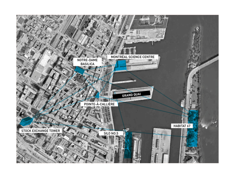 Dossier de presse | 952-34 - Communiqué de presse | Tour du Port de Montréal et Grand Quai - Provencher_Roy and NIPPAYSAGE - Architecture commerciale -  Grand Quai &amp; Tour du Port de Montréal - plans - Crédit photo : Provencher_Roy