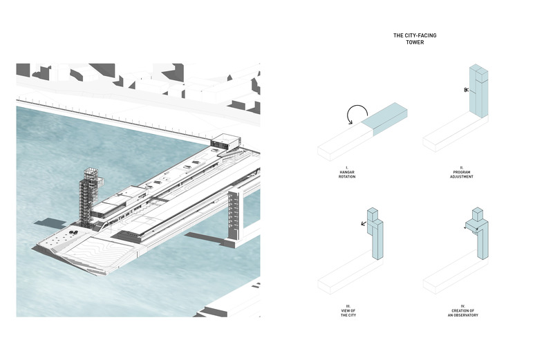 Dossier de presse | 952-34 - Communiqué de presse | Tour du Port de Montréal et Grand Quai - Provencher_Roy and NIPPAYSAGE - Architecture commerciale -  Grand Quai &amp; Tour du Port de Montréal - dessins - Crédit photo : Provencher_Roy