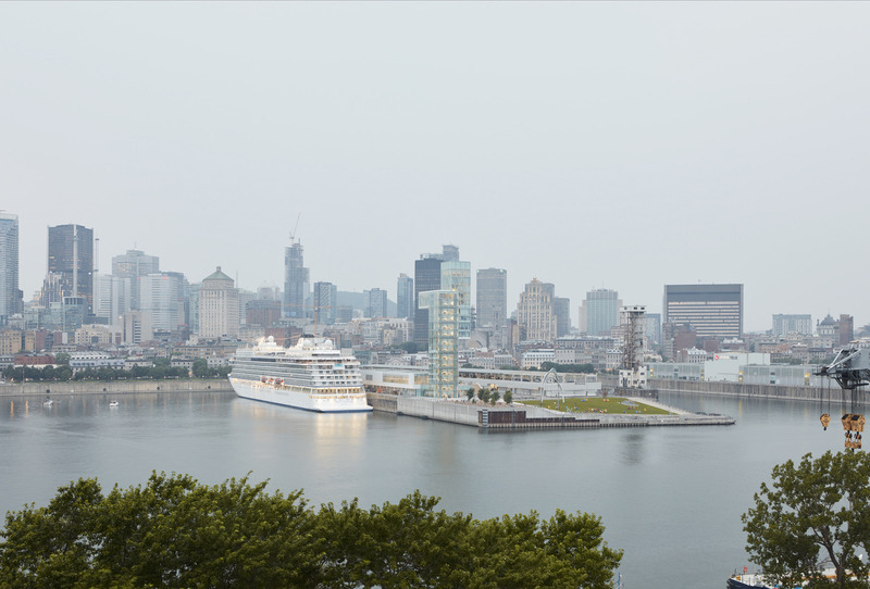 Dossier de presse | 952-34 - Communiqué de presse | Tour du Port de Montréal et Grand Quai - Provencher_Roy and NIPPAYSAGE - Architecture commerciale -  Grand Quai &amp; Tour du Port de Montréal  - Crédit photo : James Brittain